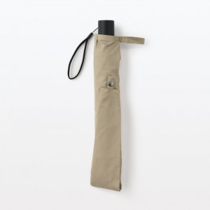 Beige Muji All-Weather 2-Way Foldable Women Umbrellas | MW5H3C30I