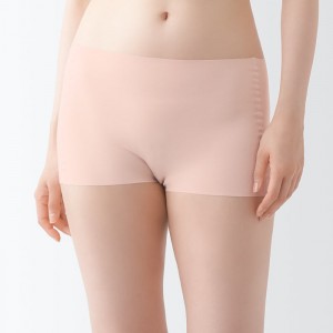 Black Muji Complete Seamless Boy Shorts Women Briefs | ZF3H0U99R