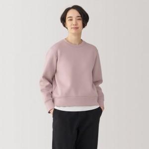 Black Muji Double Knitted Women Sweatshirts | OB4Z7X88Q