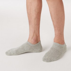 Black Muji Right Angle Sneaker-In 25-30cm Men Socks | JT4C9F37L