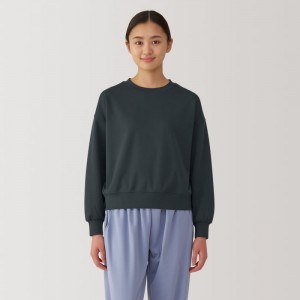 Black Muji UV Protection Quick Dry Women Sweatshirts | ED6R0S53O