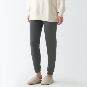 Black Muji WoStretch French Terry Men Pants | WO6J8V41J