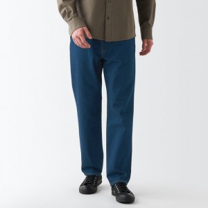 Blue Muji Denim Regular Men Jeans | LJ4C0O04P