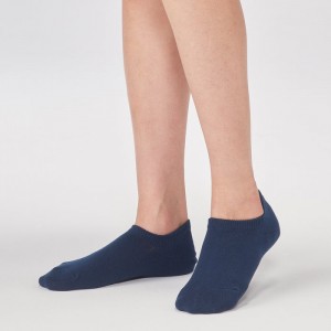 Blue Muji Right Angle Sneaker Men Socks | FM1L5Y85H