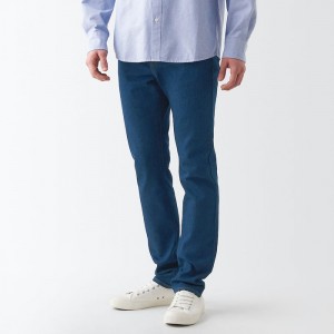 Blue Muji Stretch Denim Slim Men Jeans | TV2K9U54F