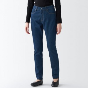 Blue Muji Stretch Denim Slim Women Jeans | YC4R1I48F