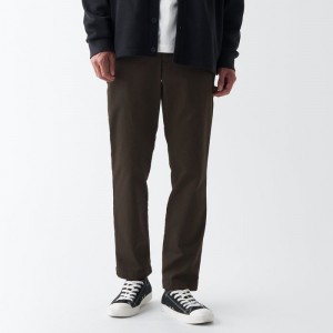 Coffee Muji Stretch Chino Slim Men Pants | IB2L9V33Z