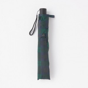 Green Muji 2 Way Foldable Men Umbrellas | EG4H3R96Q