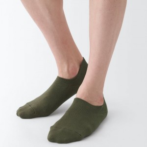 Green Muji Right Angle Sneaker Men Socks | XI4K3K19N