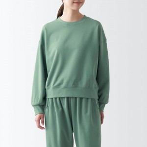 Green Muji UV Protection Women Sweatshirts | DQ4W2E50C