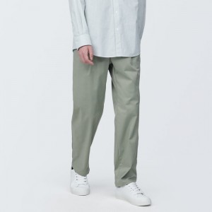 Grey Muji Crease-Resistant Darted Wide Easy Men Pants | IJ1I5I57D