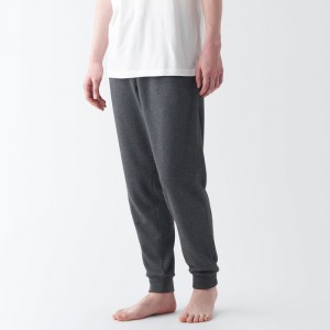 Grey Muji French Terry Pants Women Pajamas | UM8G7V61A