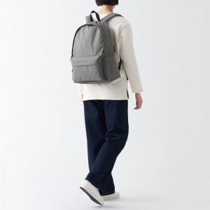 Grey Muji Less Tiring Water Repellent Men Backpacks | BH2F5N42I