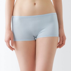 Grey Muji Lyocell Boy Shorts Women Briefs | MW2G4G45O