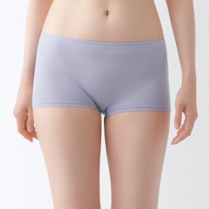 Grey Muji Lyocell Boy Shorts Women Briefs | BC9C8R97J