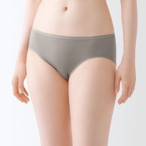 Grey Muji Lyocell Low-Rise Women Briefs | ZY9B7J62F