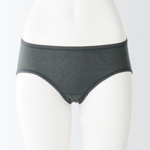 Grey Muji Lyocell Low Rise Women Briefs | CA5P8M06R