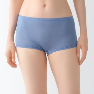 Grey Muji Smooth Boy Shorts Women Briefs | TG8B6X12S