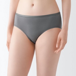 Grey Muji Stretch Midi Women Briefs | PI7R3U10N