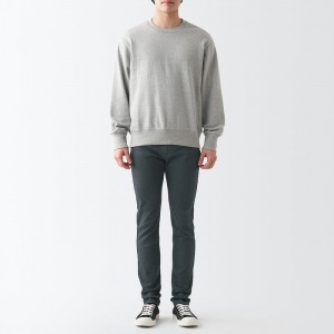 Grey Muji Super Stretch Denim Skinny Women Jeans | YA3Q8Z87C
