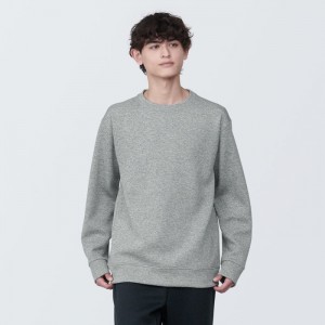 Grey Muji UV Protection Quick Dry Men Sweatshirts | TS0T8T30Y
