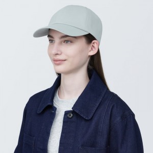 Grey Muji Water Repellent Sealing Taped Men Caps | MB3O0T27A