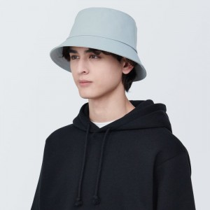 Grey Muji Water Repellent Sealing Taped Women Bucket Hats | FZ8A6A81J