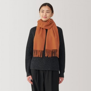 Grey Muji Wool Women Scarf | TT2O7C83P
