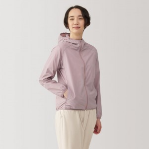 Lavender Muji Water Repellent Pocketable Women Jackets | AG3S8Y04D