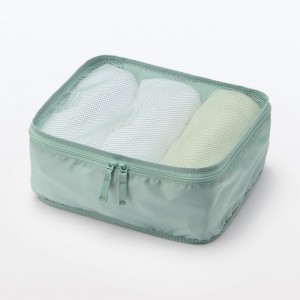 Mint Muji Polyester Gusset Women Toiletry Bags | MU2A1F65C