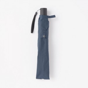 Navy Muji 2-Way Foldable Men Umbrellas | KN0H3Z87L