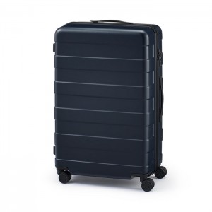 Navy Muji Adjustable Handle Hard Shell 75L Men Luggage Bags | XY4W2S88G
