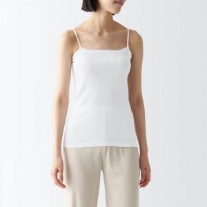 Pink Muji Breathable Cotton with Sweat Pad Women Tank Top | XS0R8M51I
