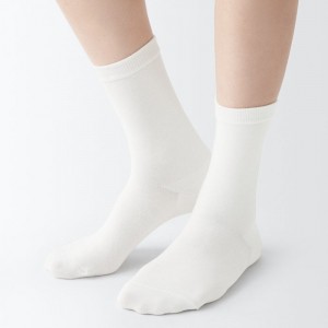 Red Muji Right Angle 3 Layer Loose Top Women Socks | GG9A0Z72P