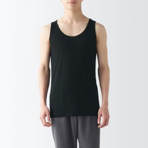 White Muji Cool Touch Smooth Men Tank Top | VY1P7O29F