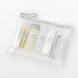 White Muji TPU Clear Men Toiletry Bags | OF9L1S24O