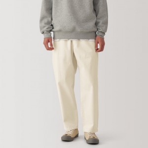 White Muji Washed Denim Easy Men Jeans | ZH5U1Z32X